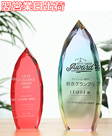 特注クリスタルトロフィー
